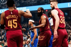 骑士主场崩盘33分大胜后竟被摆烂独行侠打爆，哈登6失误梦游全场